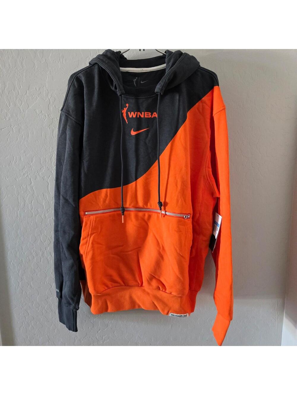 Nike Men's M WNBA Standard Issue Team 13 Hoodie Sweatshirt Orange & Gray NWT $95
